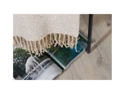 Toby Plaid 170X130Cm Beige, Wit.