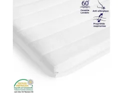 Topmatras 60X120 Cm Met Stevige Ondersteuning - Afneembare En Wasbare Hoes Voor Optimale Hygiene