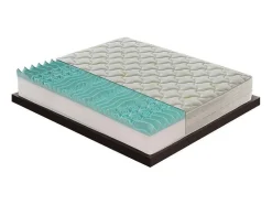 Traagschuimmatras - 9 Verschillende Zones - Hoogte 25 Cm - Afneembare Aloe-Hoes 90X190 Cm