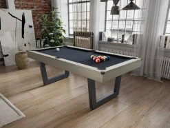 Transformeerbare Tafel - Biljart & Pingpong - Licht Naturelkleurig En Zwart - L213,4 X B111,8 X H78,5 Cm - Melian