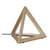 Trigonon Tafellamp, Eik, Chroom, Antraciet, 42X42X29,5 Cm, Epikasa