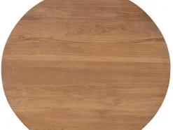 Tuineettafel Van Teakhout D120 Cm - Licht Naturel - Triani