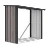 Tuinhuisje Van Verzinkt Staal Met Houteffect 1,98 M3 - 2 Kub - B182 X D89 X H156 Cm - Birwood