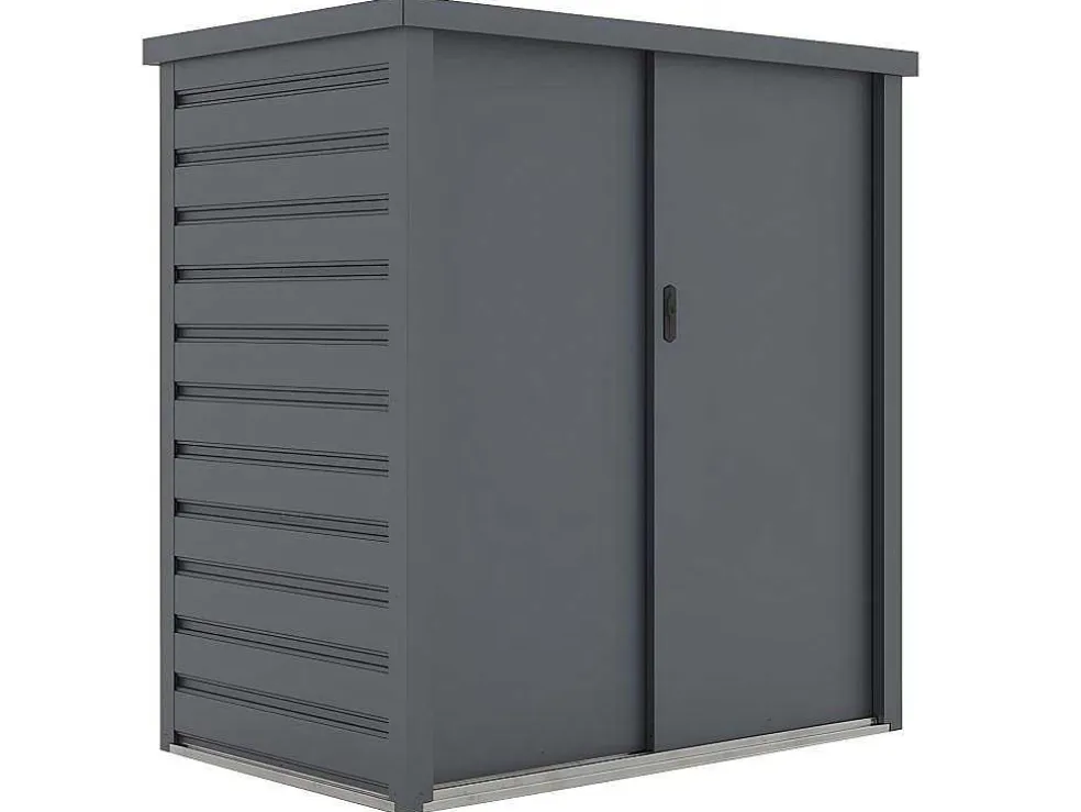 Tuinkast Van Gegalvaniseerd Staal Reivax - Grijs - 1,31 M3 - L125 X B80 X H131 Cm
