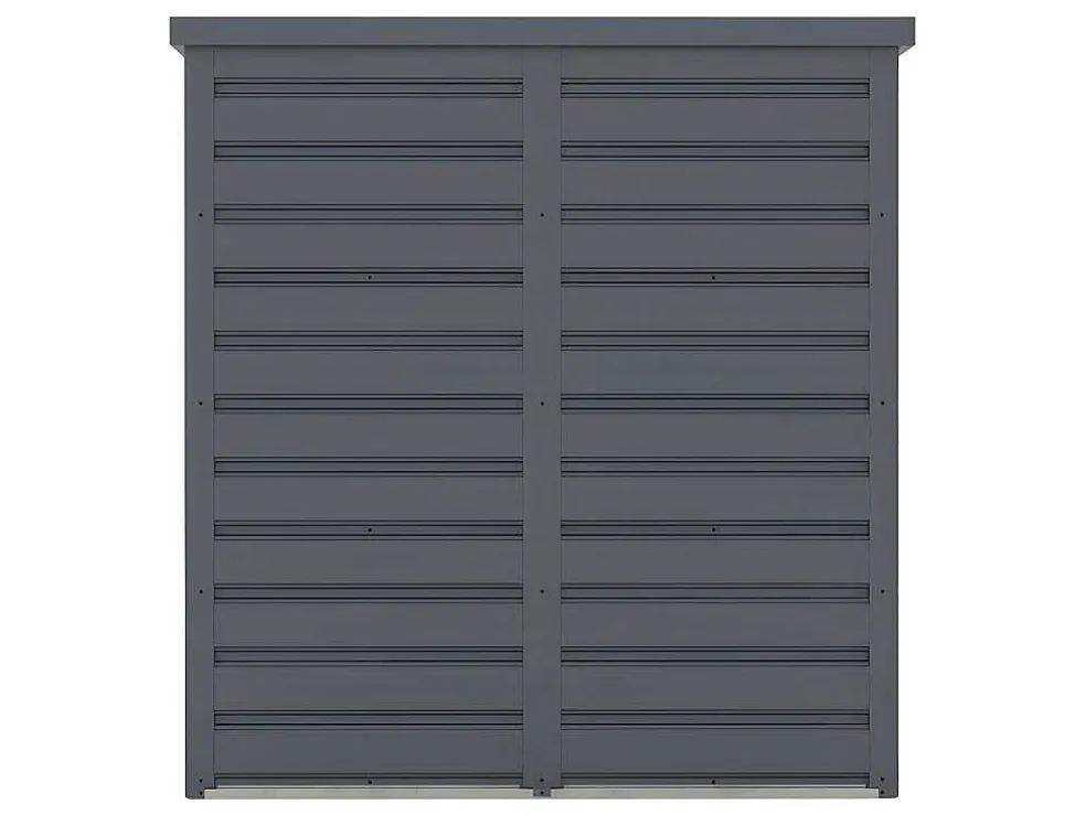 Tuinkast Van Gegalvaniseerd Staal Reivax - Grijs - 1,31 M3 - L125 X B80 X H131 Cm