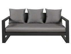 Tuinsalon Molokai In Aluminiun: Driezitsbank, 2 Fauteuils, Salontafel