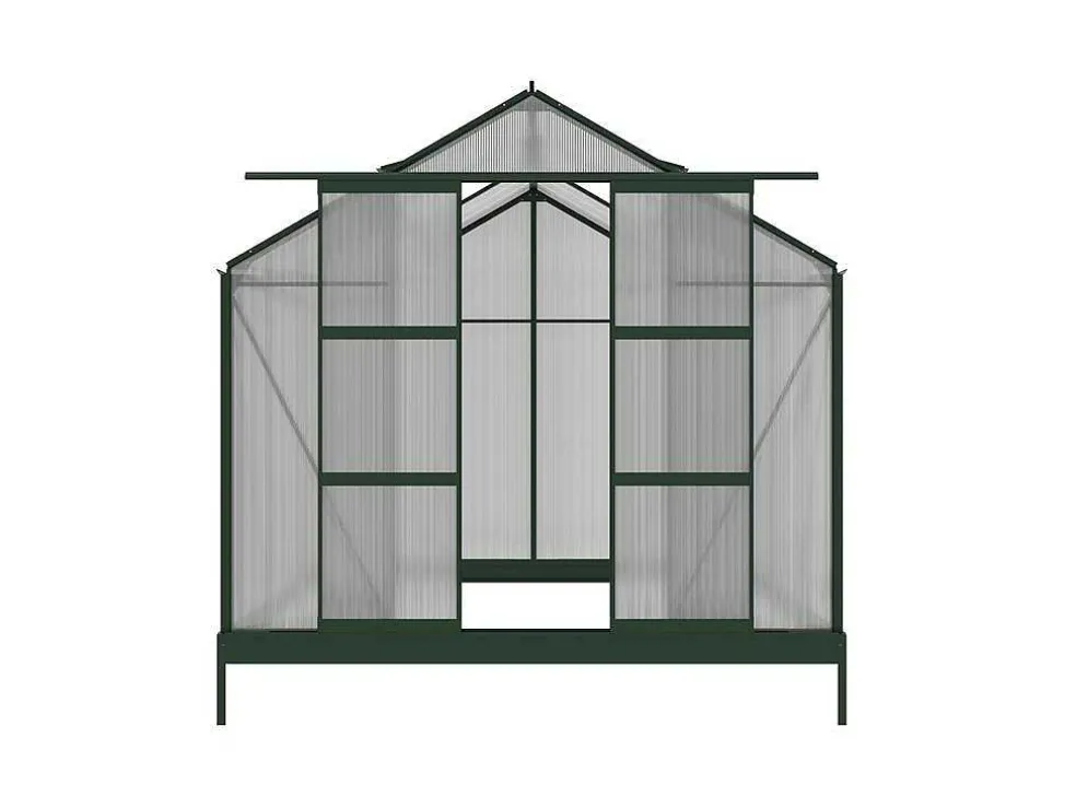 Tuinserre Van Polycarbonaat Anissa Met Basis - 5,9 M - Groen