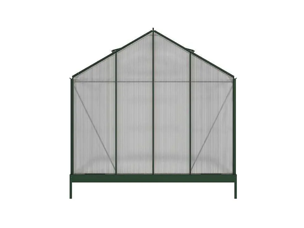 Tuinserre Van Polycarbonaat Anissa Met Basis - 5,9 M - Groen