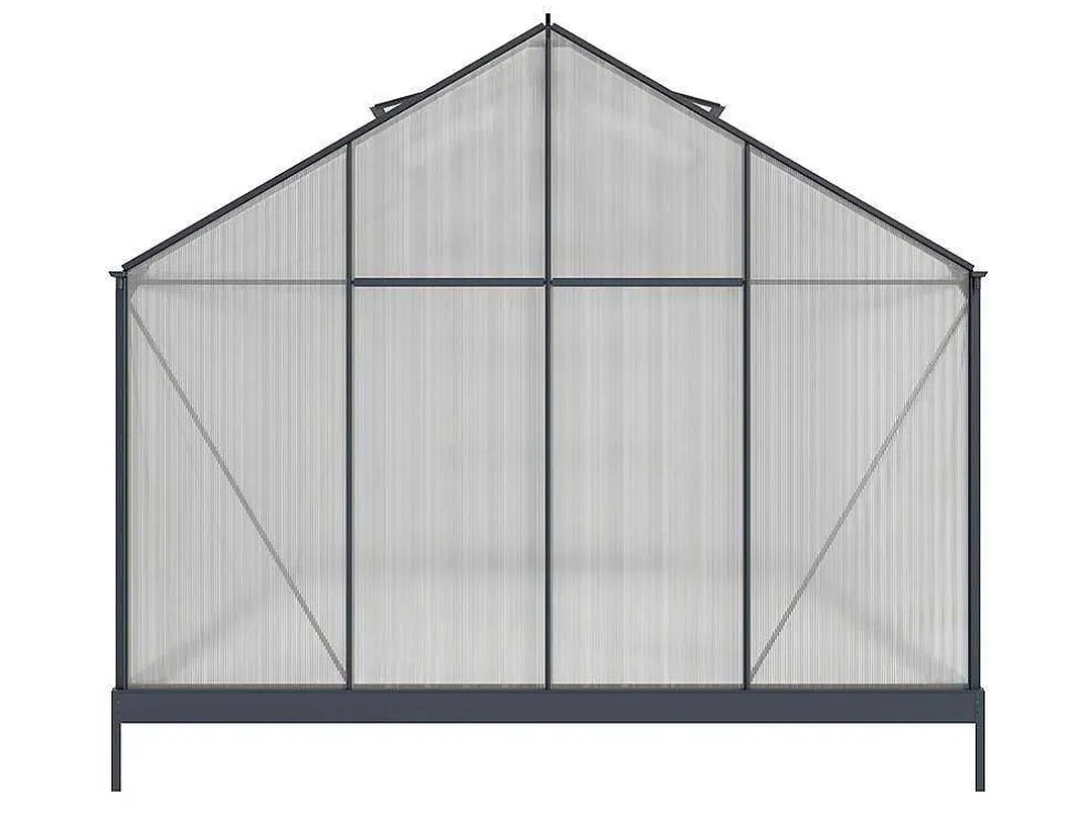 Tuinserre Van Polycarbonaat In 13M Kalida - Antraciet