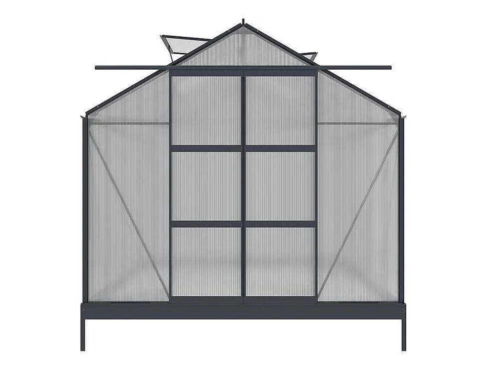 Tuinserre Van Polycarbonaat 7.5 M Greenea Ii - Antraciet