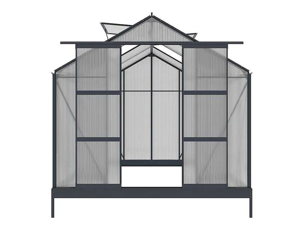 Tuinserre Van Polycarbonaat 7.5 M Greenea Ii - Antraciet