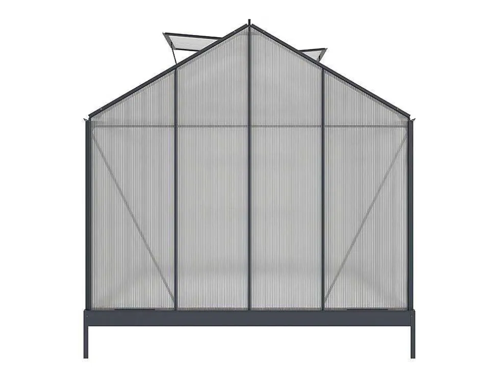 Tuinserre Van Polycarbonaat 7.5 M Greenea Ii - Antraciet