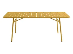 Tuintafel D160 Cm Van Metaal - Mosterdgeel - Mirmande Van Mylia