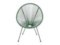 Tuinzithoek Van Gevlochten Harsdraden: Twee Fauteuils, Een Bank En Een Tafel - Kaki - Alios Iii Van Mylia