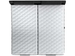 Tweepersoons Boxspring Met Elektrische Bedbodem + Matras En Dekmatras Castel Van Palacio - 2X80X200 Cm - Antraciet