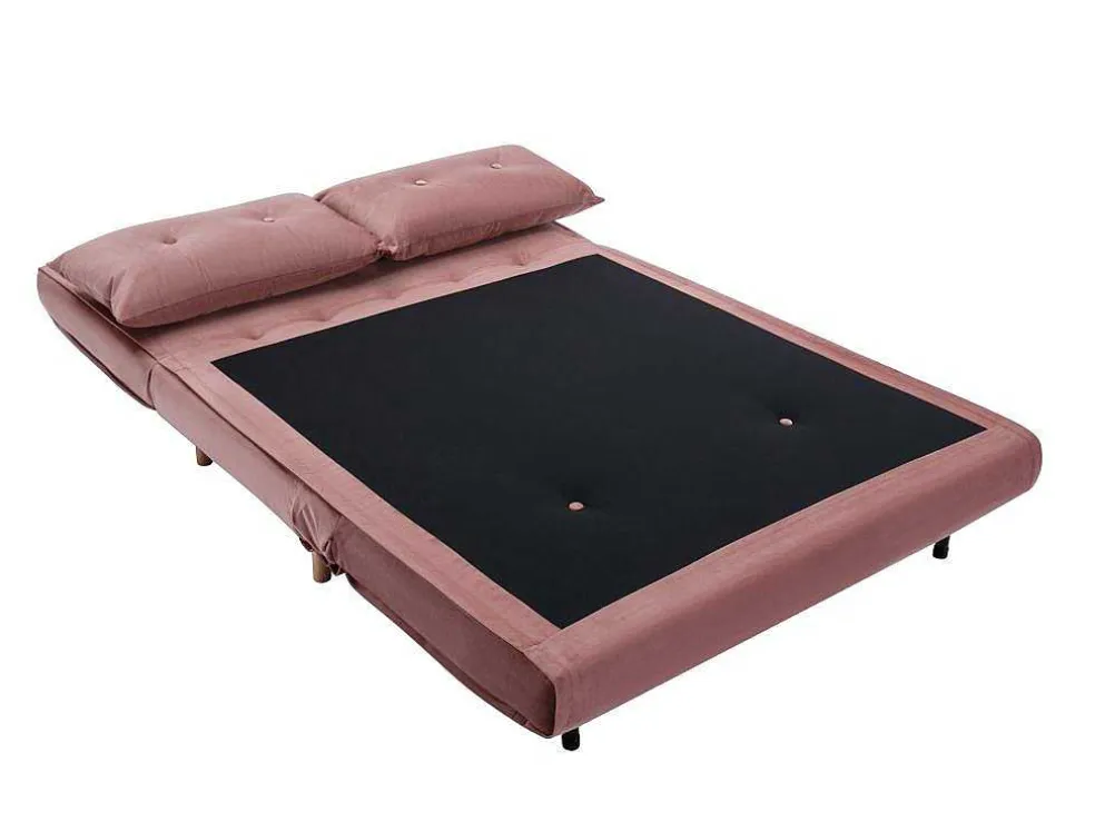 Tweezitsslaapbank Van Poederroze Velours Uribia