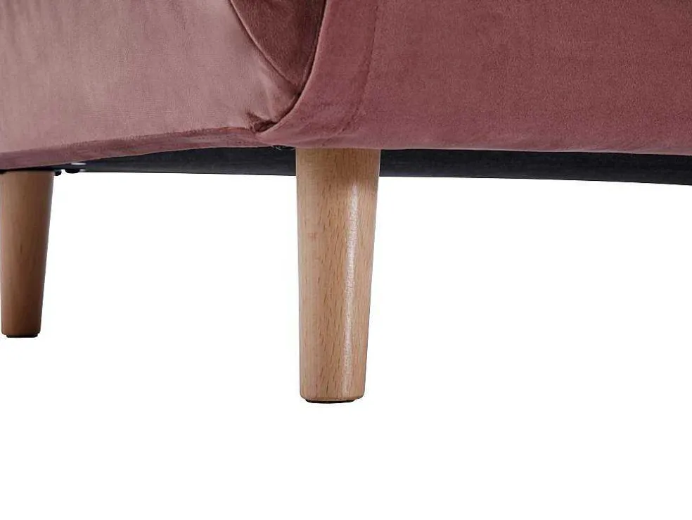 Tweezitsslaapbank Van Poederroze Velours Uribia
