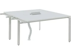 Uitbreiding Voor Bureau Bank 2 Personen - Wit - L140 Cm - Downtown