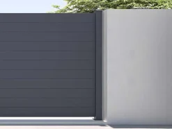 Uitbreiding Voor Het Hek H182 X L178,3 Cm In Donkergrijs Aluminium - Otavio