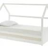 Uitschuifbed 2 X 90 X 190 Cm - Grenen - Wit + Matras - Hurra