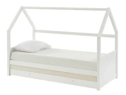 Uitschuifbed 2 X 90 X 190 Cm - Grenen - Wit + Matras - Hurra