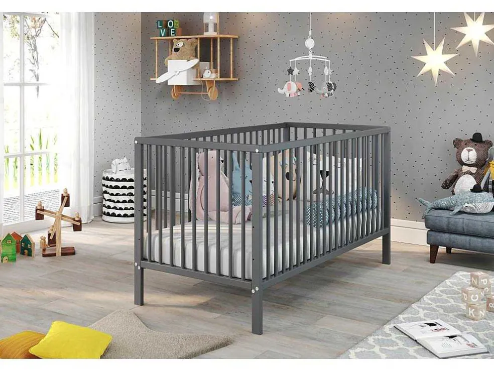 Universal Kinderbed Grijs Mat.