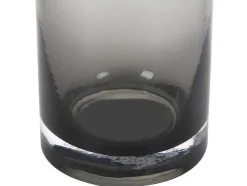 Vaas Van Getint Glas - D16,5 X H25 Cm - Glas - Gerookt Grijs - Valoit