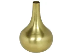 Vaas Van Goudkleurig Metaal - H30 Cm - Afwerking Van Antiek Messing - Gizeh