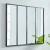 Vensterspiegel Industriele Stijl Dudley - Ijzer - 4 Delen - H120 X B90 Cm