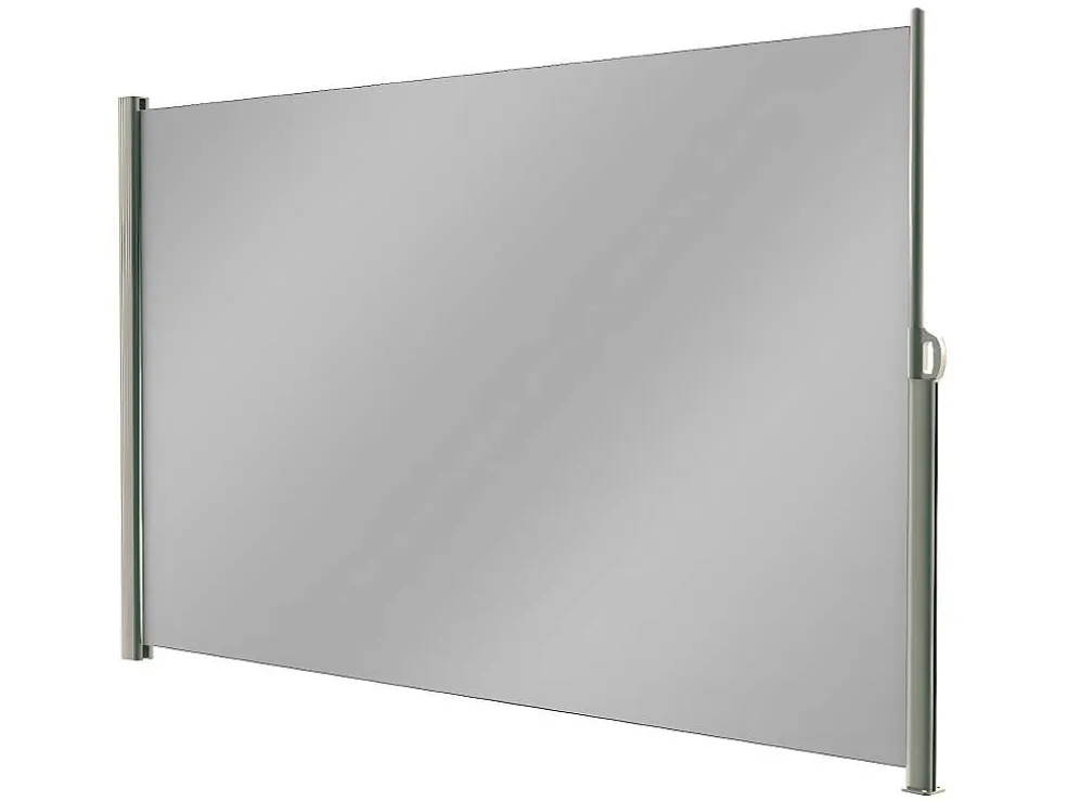 Verduisterend Textiel Paneel Suela - Grijs - Uittrekbaar - L300 X H180 Cm