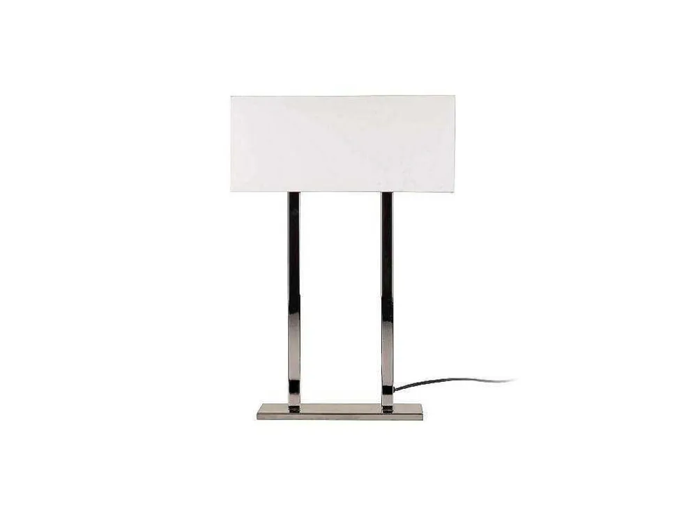 Vicenza Tafellamp, Chroom, Wit, 35 X 15 X 52 Cm, Epikasa