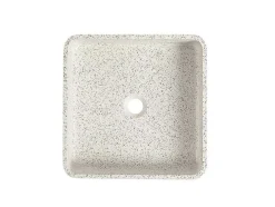 Vierkante Wastafel Om Te Plaatsen Van Terrazzo - L39 X B39 Cm - Stochi