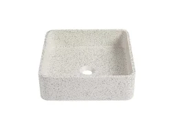 Vierkante Wastafel Om Te Plaatsen Van Terrazzo - L39 X B39 Cm - Stochi