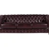 Vierzits Chesterfieldbank Brenton 100% Buffelleer - Cherry