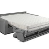 Vierzits Express Bedbank Vizir Van Stof - Grijs - Slaapafmeting 160 Cm - Matras 18 Cm