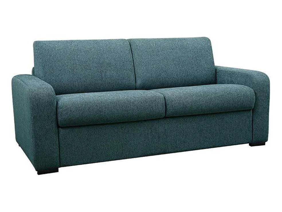 Vierzits Express Slaapbank - Stof - Blauw - Matras 14 Cm - Bevis