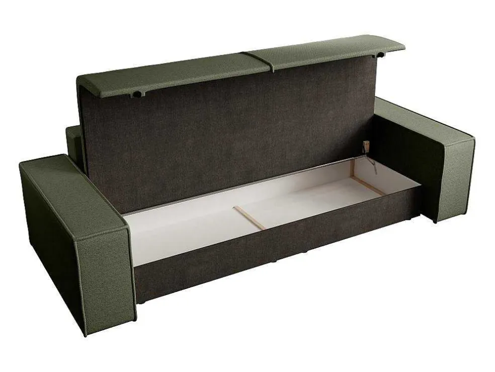 Vierzitsslaapbank Van Groen Velours Met Textuur Amelia
