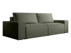 Vierzitsslaapbank Van Groen Velours Met Textuur Amelia