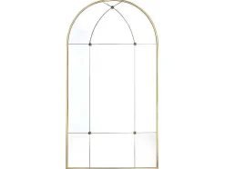 Vintage-Spiegel Van Metaal Palmyre - B80 X H150 Cm - Verouderd Goudkleurig