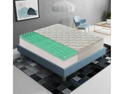 Visco-Elastisch Schuimmatras - 5 Cm Schuim - 9 Comfortzones - Hoogte 25 Cm 120 X 200 Cm