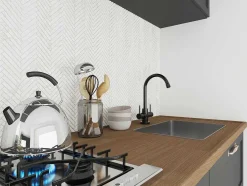 Vloer- En Wandmozaiek In Creme Marmer - Set Van 1M - Mandros