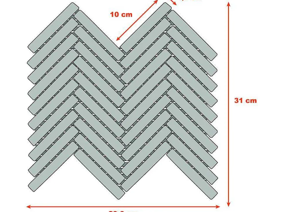 Vloer- En Wandmozaiek In Creme Marmer - Set Van 1M - Mandros