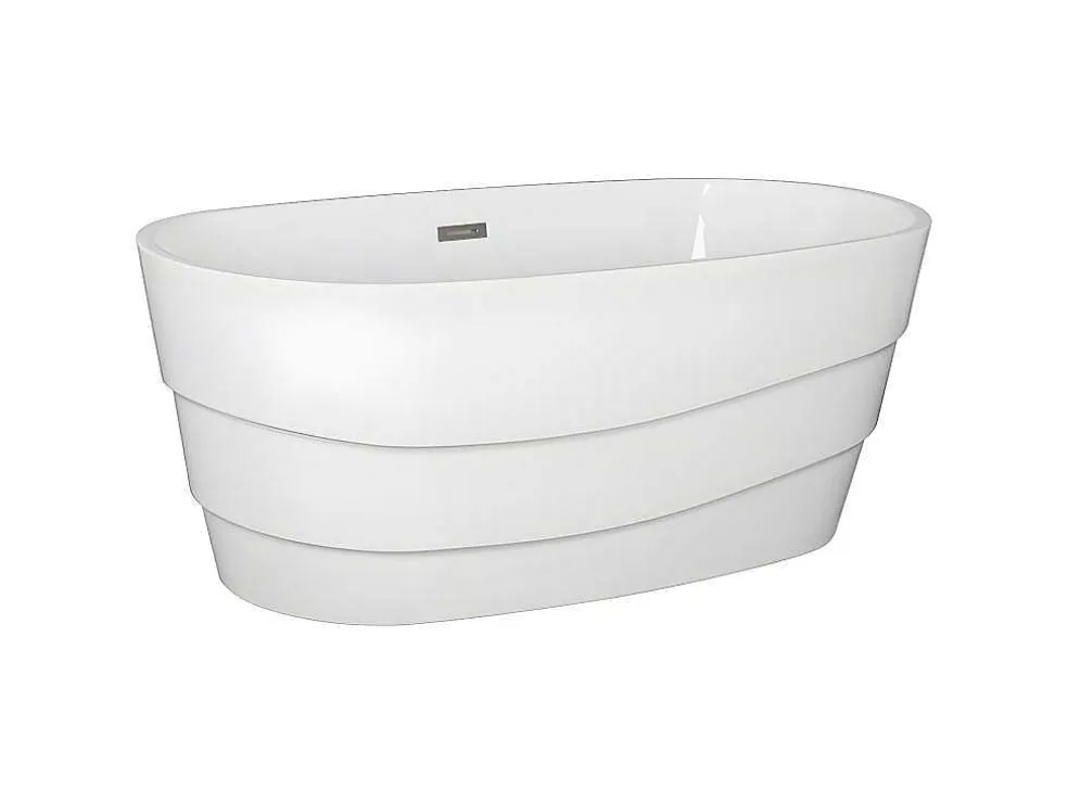 Vrijstaand Designbad - 200 L - 150 X 72 X 58 Cm - Wit - Dominika