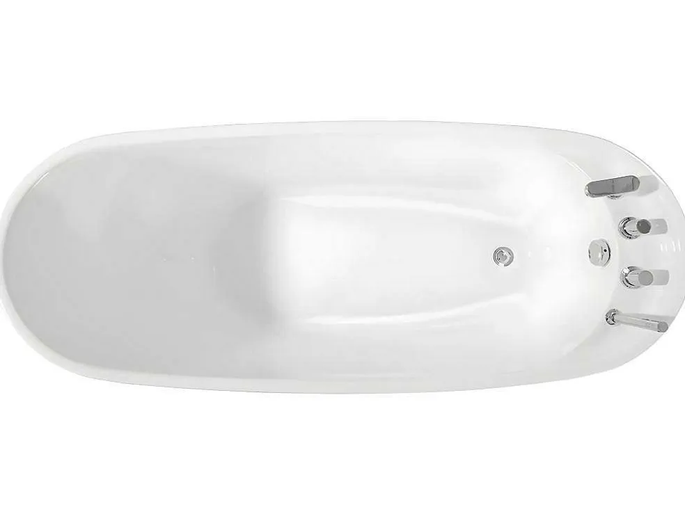 Vrijstaande Badkuip Natalia - Eenpersoons - 220L- 150X75Xh70Cm - Wit