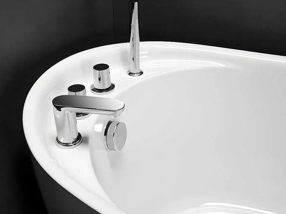 Vrijstaande Badkuip Natalia - Eenpersoons - 220L- 150X75Xh70Cm - Wit
