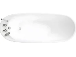 Vrijstaande Badkuip Natalia - Eenpersoons - 282L - 170X75X73Cm - Zwart