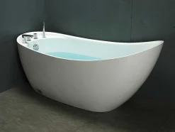Vrijstaande Badkuip Natalia - Eenpersoons - 170X75X73Cm - 282L - Wit