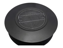 Vuurkorf-Plancha/Grill Met Bergruimte Voor Hout - L120 X B120,5 X H40 Cm - Barcena