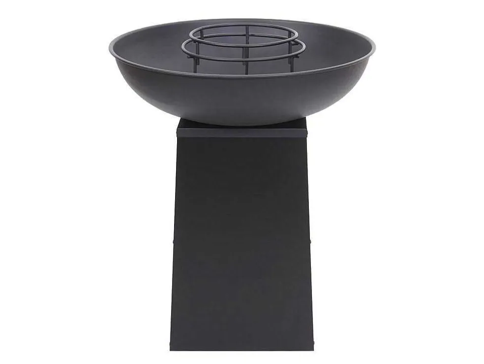 Vuurschaal Met Grillplaat Mcw-K97, O66Cm Zwart