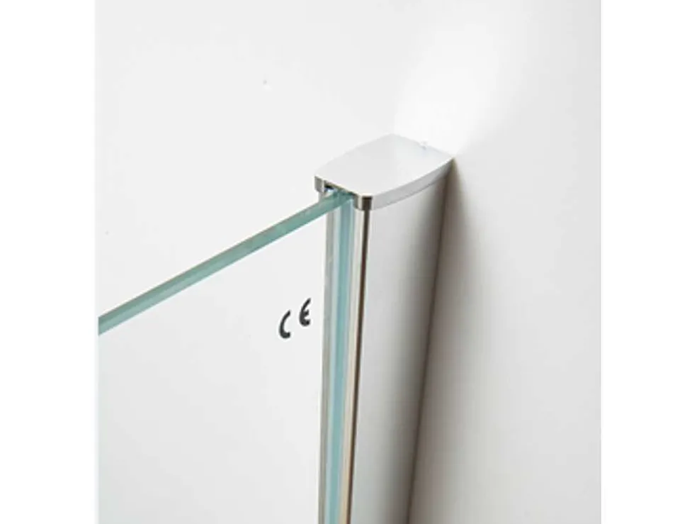 Wand Voor Inloopdouche Laura Van Gezeefdrukt Glas - 120X190 Cm